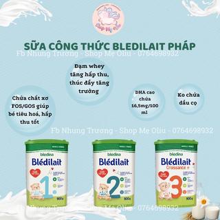 Sữa Bledilait nội địa Pháp số 1 2 3 4 trọng lượng 900g