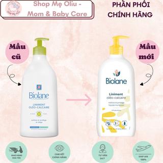 Kem Biolane Liniment oléo-calcaire thay tã/bỉm ngăn ngừa hăm, làm sạch dịu nhẹ 700ml