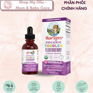 Nước trái cơm cháy, hỗ trợ miễn dịch hữu cơ Mary Ruth's Organic Toddler Elderberry Liquid Drops 30ml cho bé từ 1 tuổi