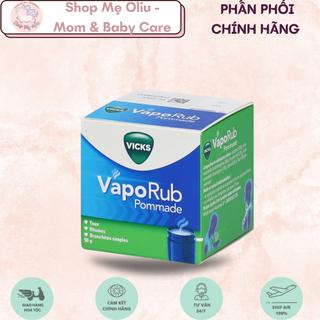 Dầu bôi ấm ngực, giảm ho Vicks Vaporub pommade cho bé từ 6 tuổi, người lớn 50g