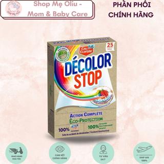 Giấy chống lem/loang màu áo quần Decolor Pháp Décolor Stop Complete Action Eco-Protection 25 tờ