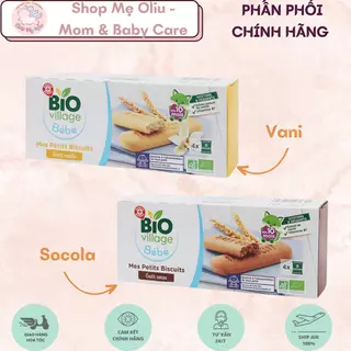 Bánh quy ngũ cốc hữu cơ Bio Village Bebe 180g cho bé từ 10 tháng, biscuits bébé goût Bio Village