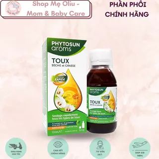 Siro ho long đờm, ho khan, viêm hong thảo dược Phytosun Aroms 120ml - Sirop Toux PHYTOSUN arôms