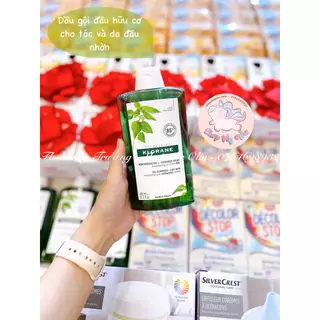 Dầu gội hữu cơ giảm bã nhờn, cho tóc nhờn,kích mọc tóc Klorane 400ml - Klorane Oil Control Shampoo with Nettle