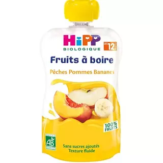 Trái cây nghiền hữu cơ Hipp dành cho bé từ 12 tháng 120ml