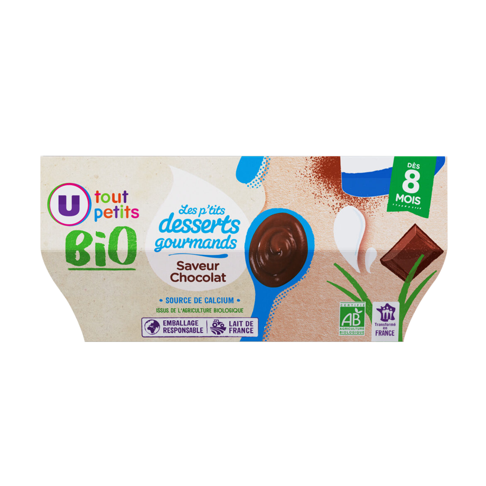 Váng sữa hữu cơ Super U Tout Petits cho bé từ 6 tháng tuổi