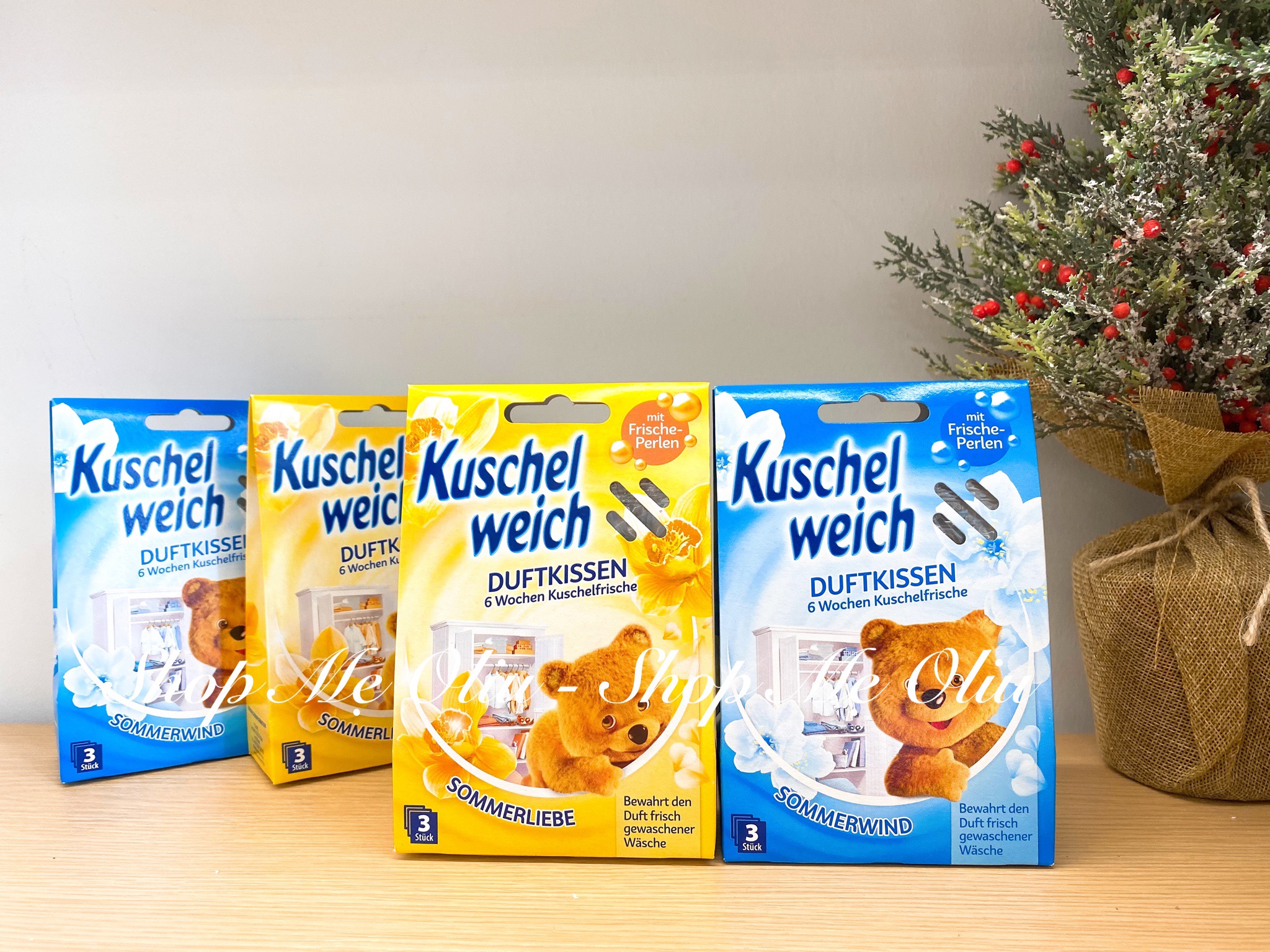 Túi thơm Kuschel Weich hình gấu hộp 3 gói