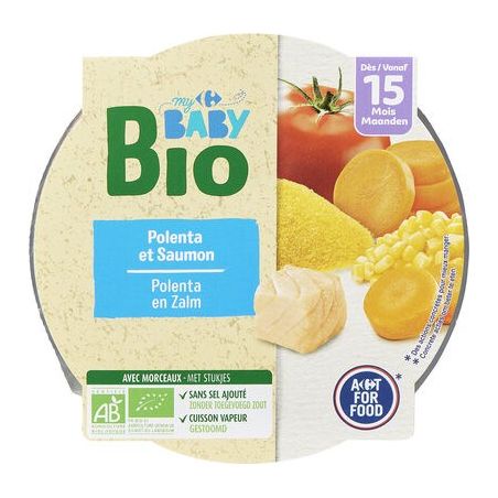 Hủ ăn dặm BabyBio Carrefour cho bé từ 12 tháng tuổi 230g