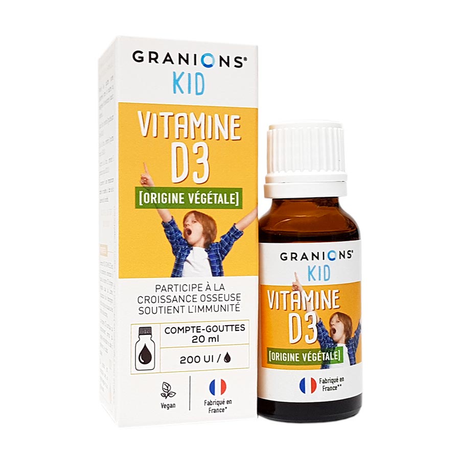 Vitamin D3 Granions Kid 20ml cho bé từ sơ sinh, phụ nữ có thai