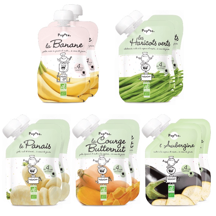 Túi ăn dặm hữu cơ Popote cho bé từ 4 tháng tuổi