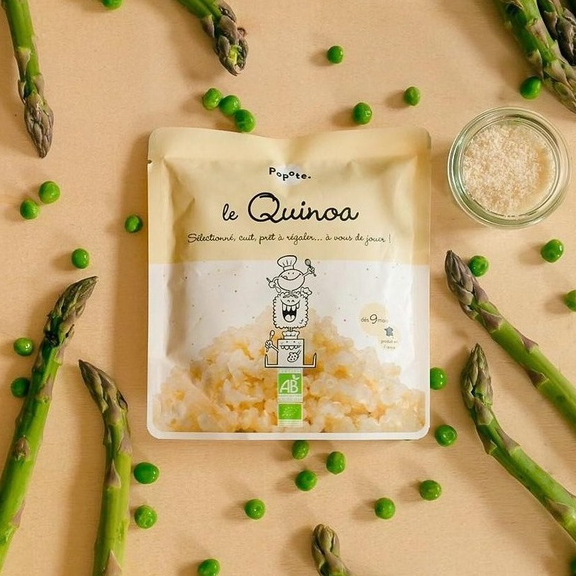 Hạt Quinoa hữu cơ Popote hầm cho bé từ 9 tháng tuổi 100g