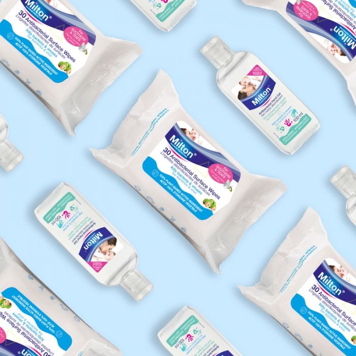 Khăn giấy Milton lau diệt khuẩn đồ dùng cho bé (30 tờ)