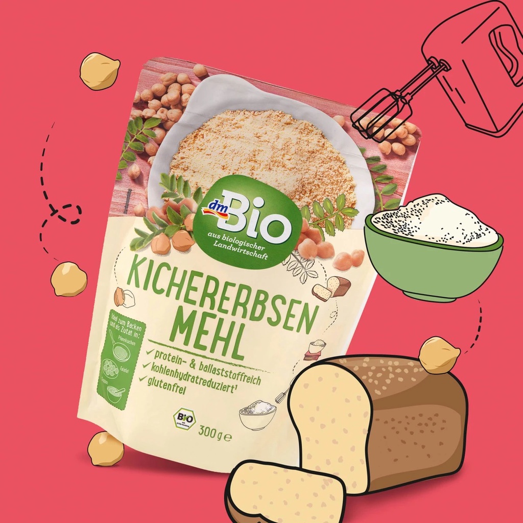 Bột đậu gà hữu cơ DMBIO 300g