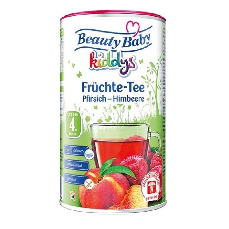 Trà trái cây hoà tan Beauty Baby cho bé 4m+ 190gram