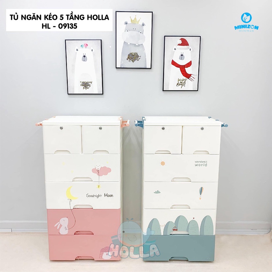 Tủ ngăn kéo 5 tầng Holla HL- 09153 Hàng Cao Cấp Chính Hãng