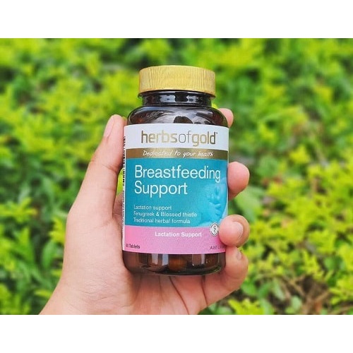 Viên Uống Lợi Sữa Thảo Dược Úc Herbs of Gold Breastfeeding Support 60 viên