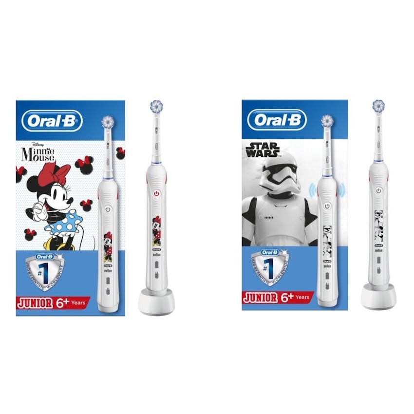 Bàn chải điện Oral-B Junior cho bé từ 6 tuổi Minnie/Star War