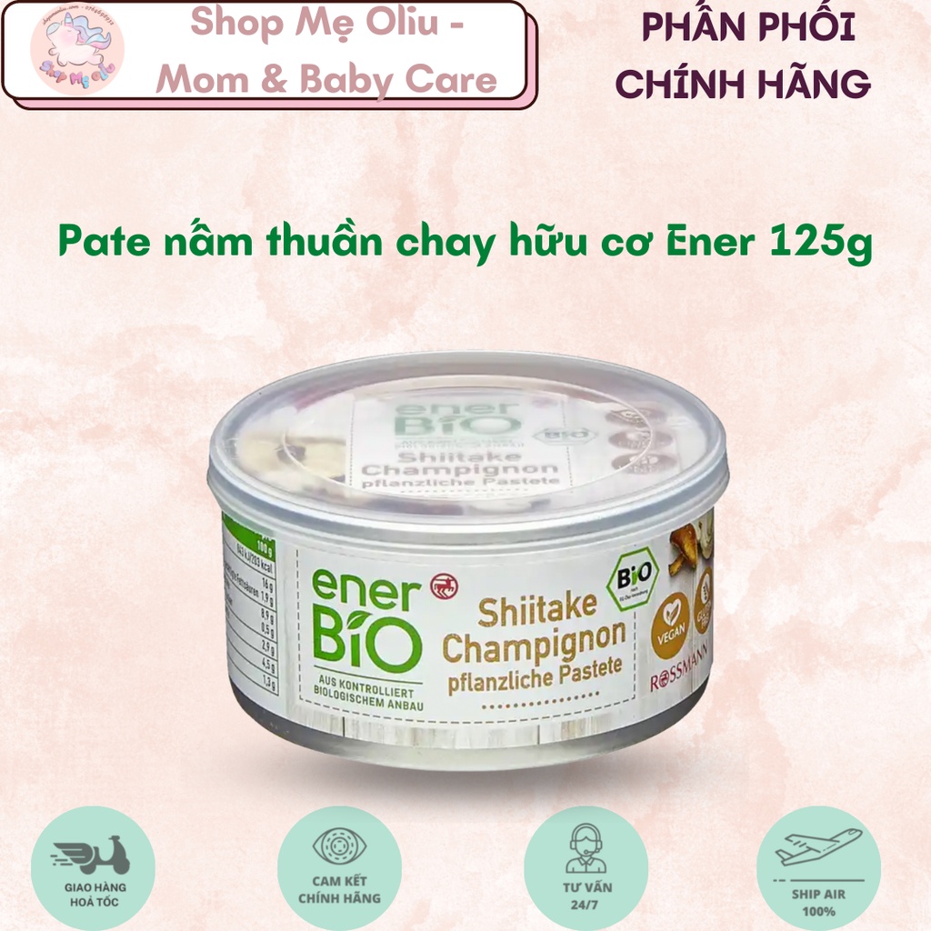 Pate nấm thuần chay Enerbio 125g