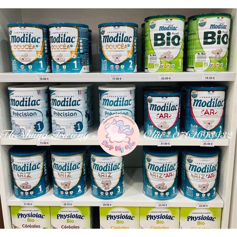 Sữa thuỷ phân gạo Modilac Expert Riz nội địa Pháp 800g số 1 2 3