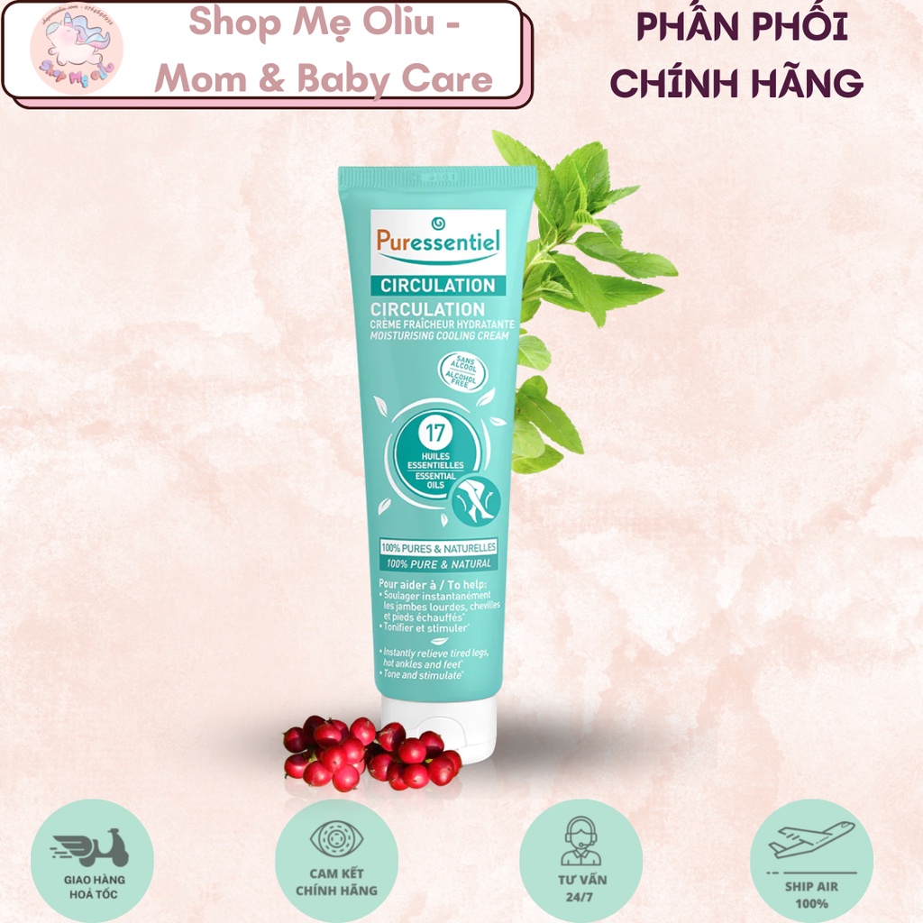 Kem bôi,xoa bóp giãn tĩnh mạch,đau chân, thư giãn chân 17 loại tinh dầu 100ml