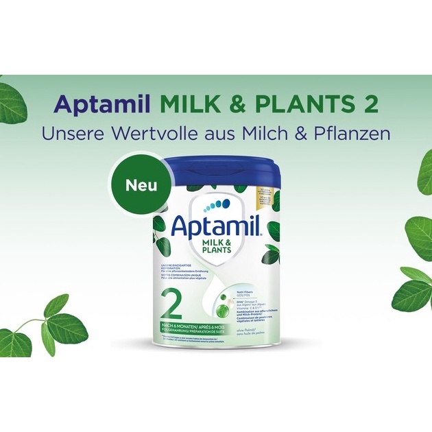 Sữa Aptamil kết hợp sữa và protein thực vật MẪU MỚI số 1, 2, 3 800g