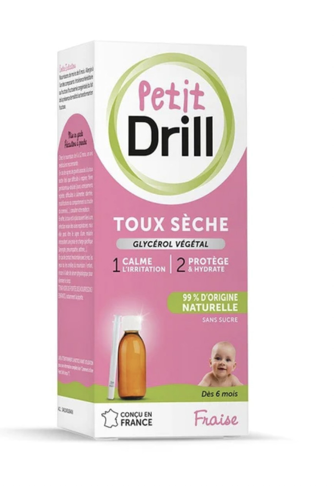 Siro tinh chất viêm họng Petit Drill Dry Cough, ho khan cho bé từ 6 tháng 125ml