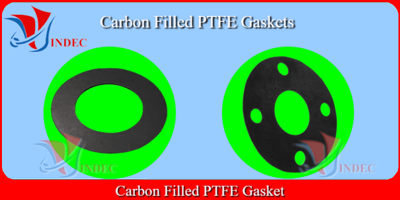 Carbon Filled PTFE Gasket, gioăng ptfe pha carbon, gioăng teflon pha carbon