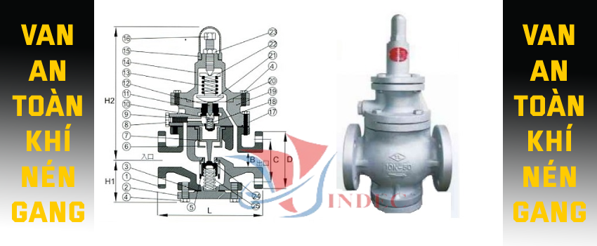 cấu tạo van giảm áp hơi nóng