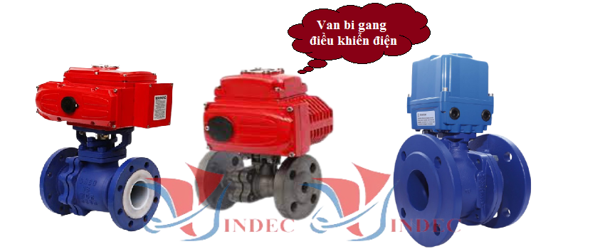 Van bi gang điều khiển điện có tên tiếng anh là Electrically Actuated Cast iron/Ductile iron Ball Valves là dòng van bi được gắn thêm bộ tác động điện 24V-220V để làm quay trục ty van truyền lực tới bi van nhằm mục đích đóng mở tự động van bi theo yêu cầu mục đích sử dụng trong công việc được hiệu quả hơn.