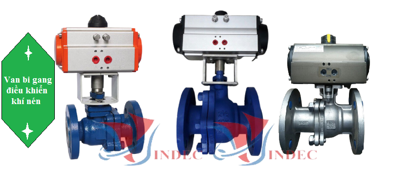 Van bi gang điều khiển khí nén có tên tiếng anh là Pneumatically Actuated Bronze / Brass Ball Valves là dòng van bi được gắn thêm bộ tác động khí nén để làm quay trục ty van truyền lực tới bi van nhằm mục đích đóng mở tự động van bi theo yêu cầu mục đích sử dụng trong công việc được hiệu quả hơn.