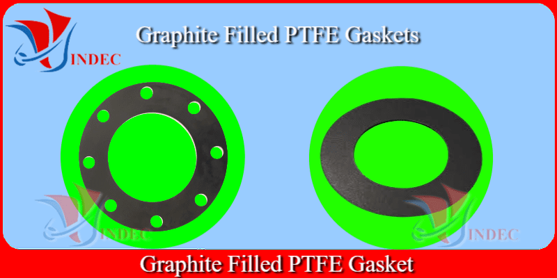 Graphite Filled PTFE Gasket, gioăng ptfe pha chì graphite, gioăng teflon pha chì