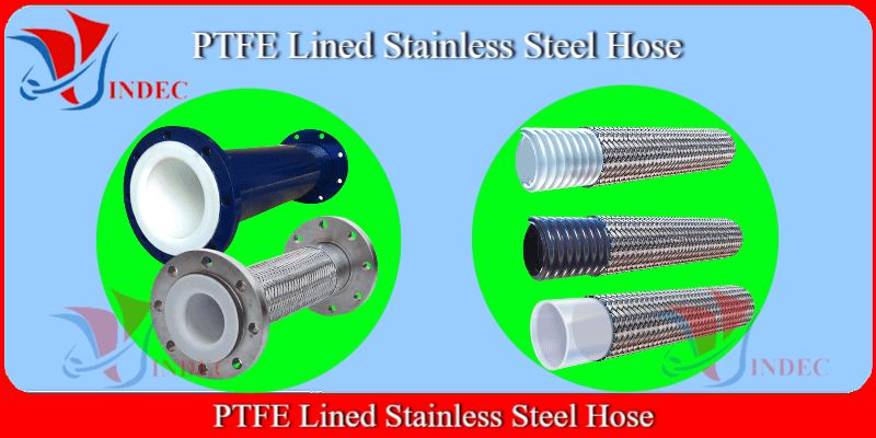 PTFE Lined Stainless Steel Hose, ống inox lot ptfe