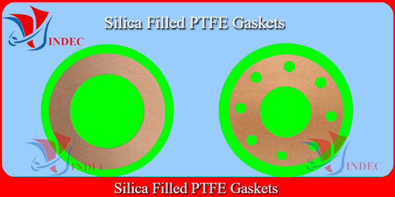 Silica Filled PTFE Gasket, gioăng ptfe pha silica, gioăng teflon pha silica