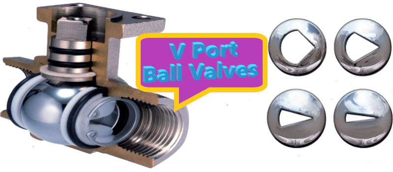 V Port Ball Valves