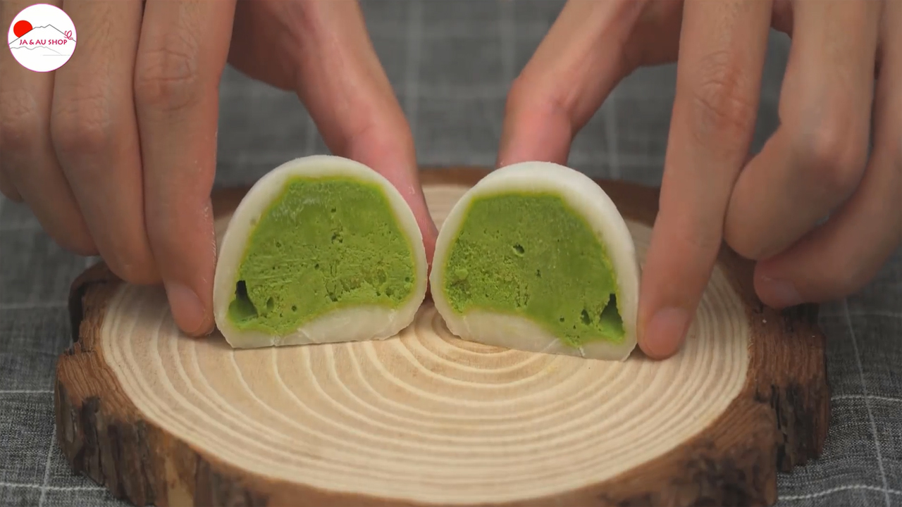 Hướng dẫn cách làm Bánh Mochi nhân kem trà xanh