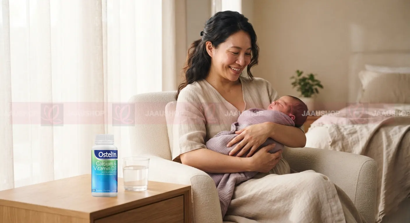 Sau sinh có uống được Canxi Ostelin không? Hướng dẫn bổ sung canxi cho mẹ đang cho con bú