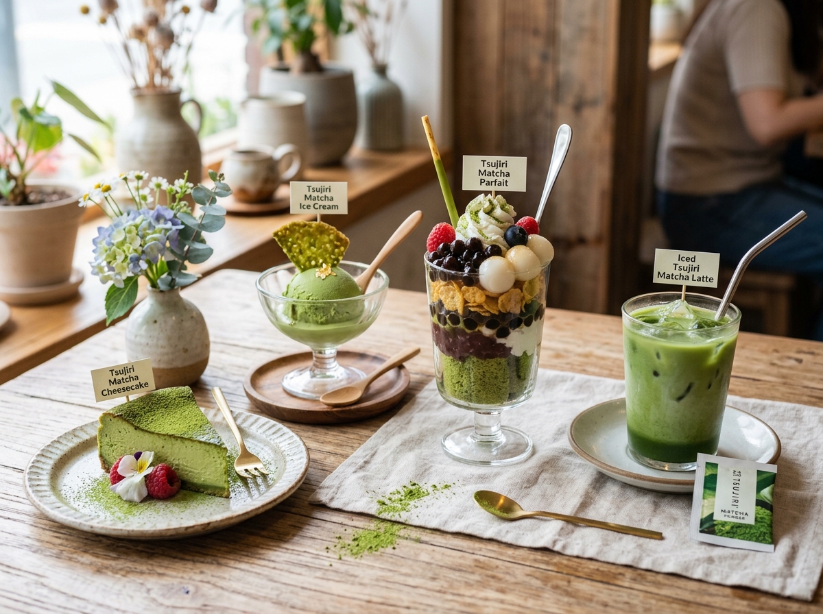 Các món ngon biến tấu cùng bột Matcha sữa Tsujiri Nhật Bản