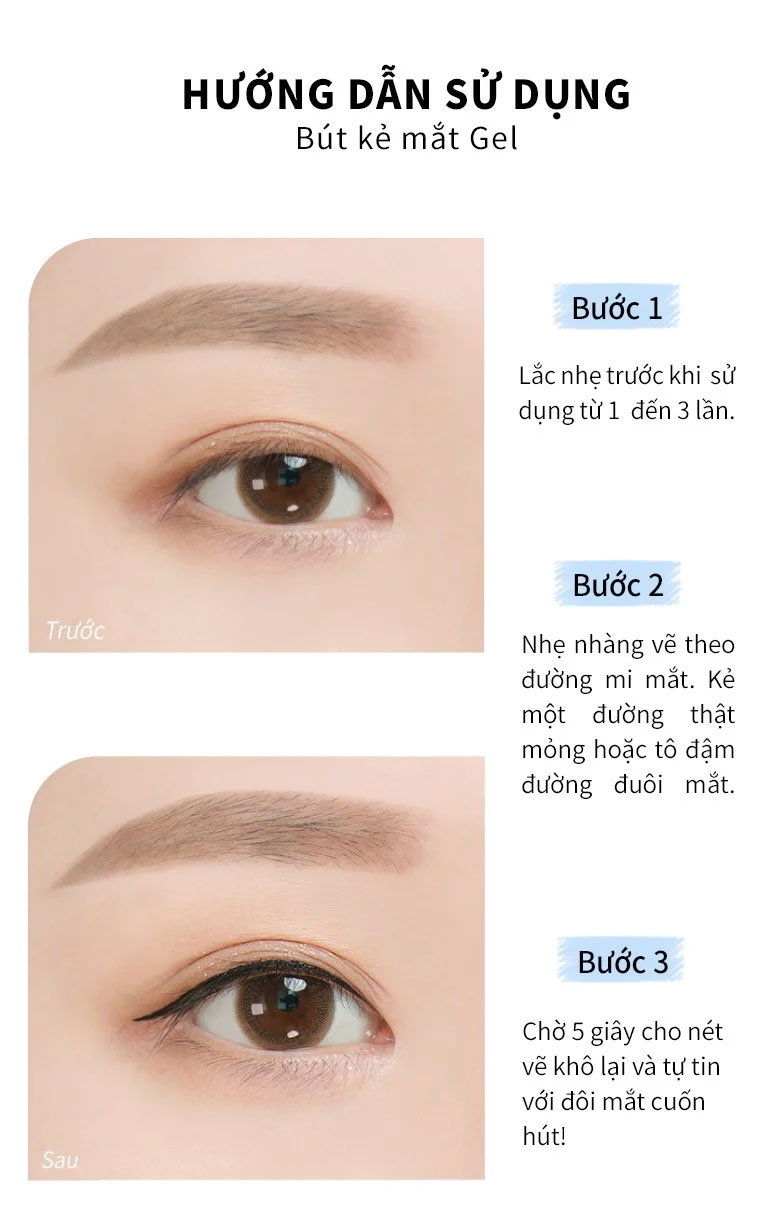 Bút Kẻ Mắt Nước Dearmay California Cherry Pen Eyeliner 0.5g 4