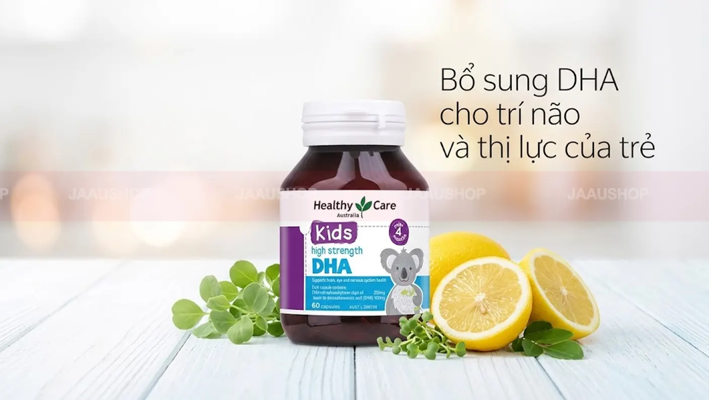 DHA Healthy Care cho bé của Úc lọ 60 viên