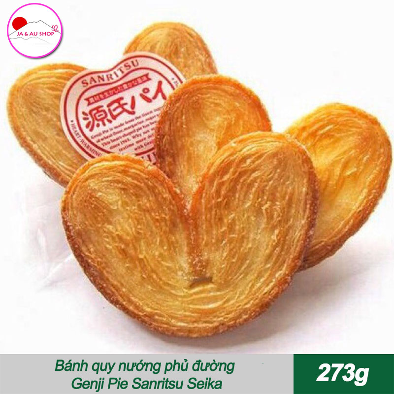 Bánh quy nướng phủ đường Genji Pie Sanritsu Seika 273g 2