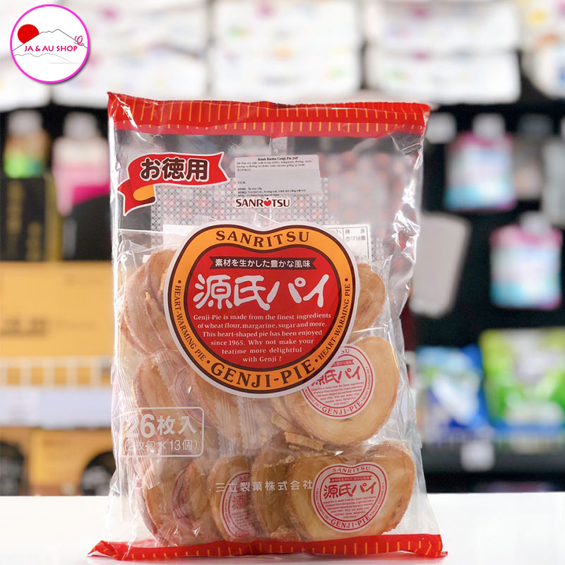 Bánh quy nướng phủ đường Genji Pie Sanritsu Seika 273g 3