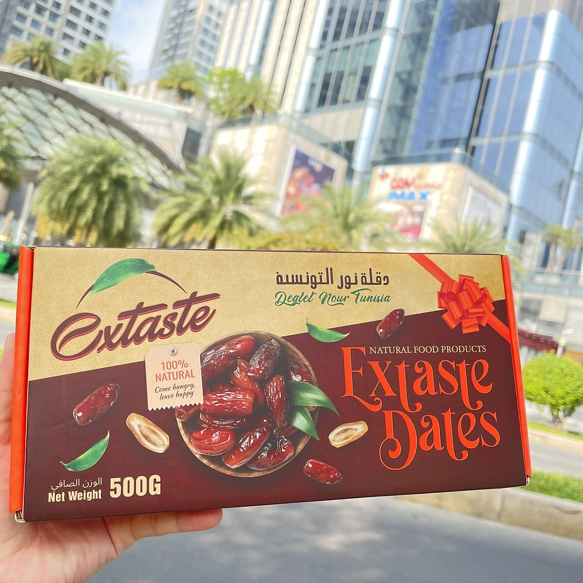 Chà là khô quả rời Extaste Dates Deglet Nour Tunisia 500g cơ vị thơm ngon tự nhiên