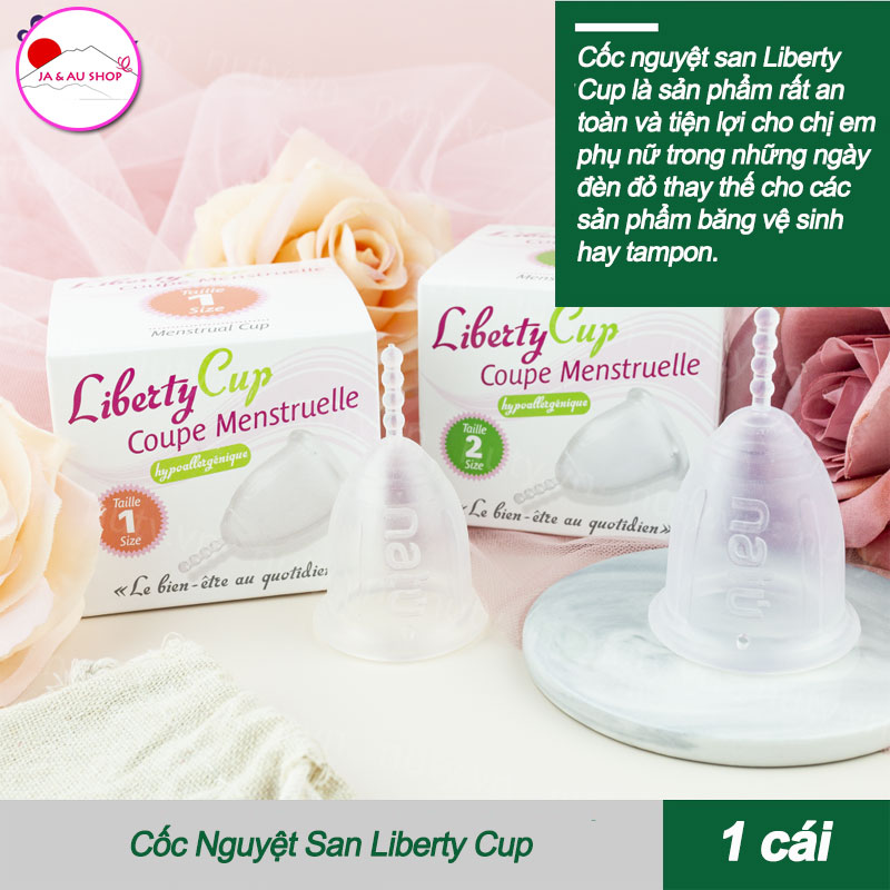 Cốc Nguyệt San Liberty Cup Menstrual Cup Size 1, Size 2 2