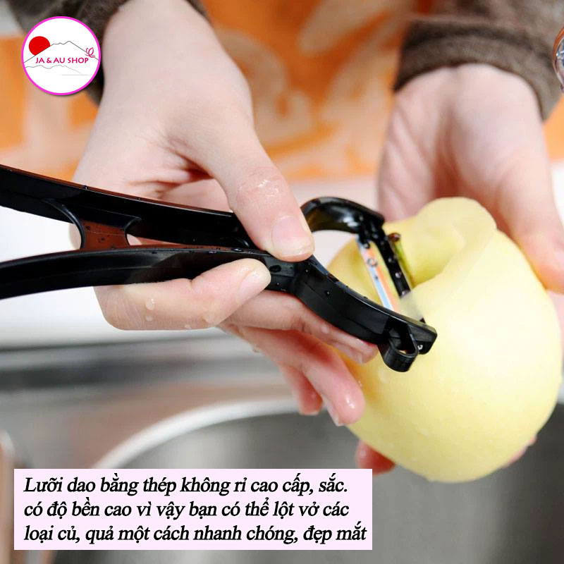 Dao nạo củ quả lưỡi xoay nhiều màu - Nhật Bản 6