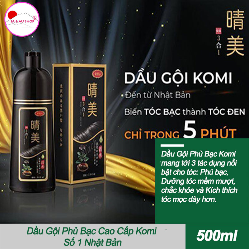 Dầu Gội Phủ Bạc Komi Số 1 Nhật Bản 500ml 2