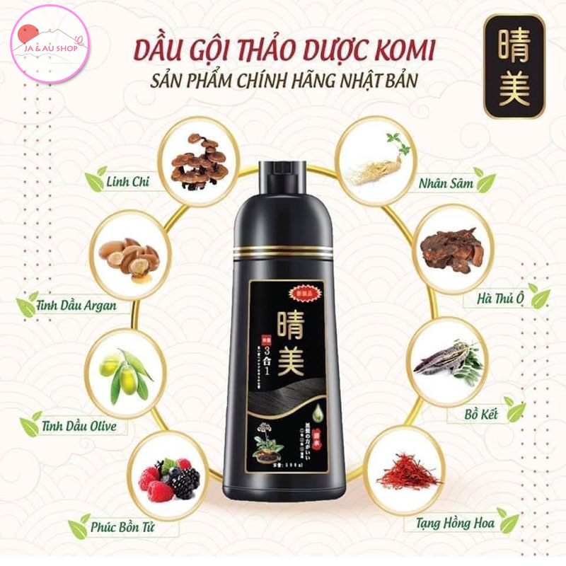 Dầu Gội Phủ Bạc Komi Số 1 Nhật Bản 500ml 4