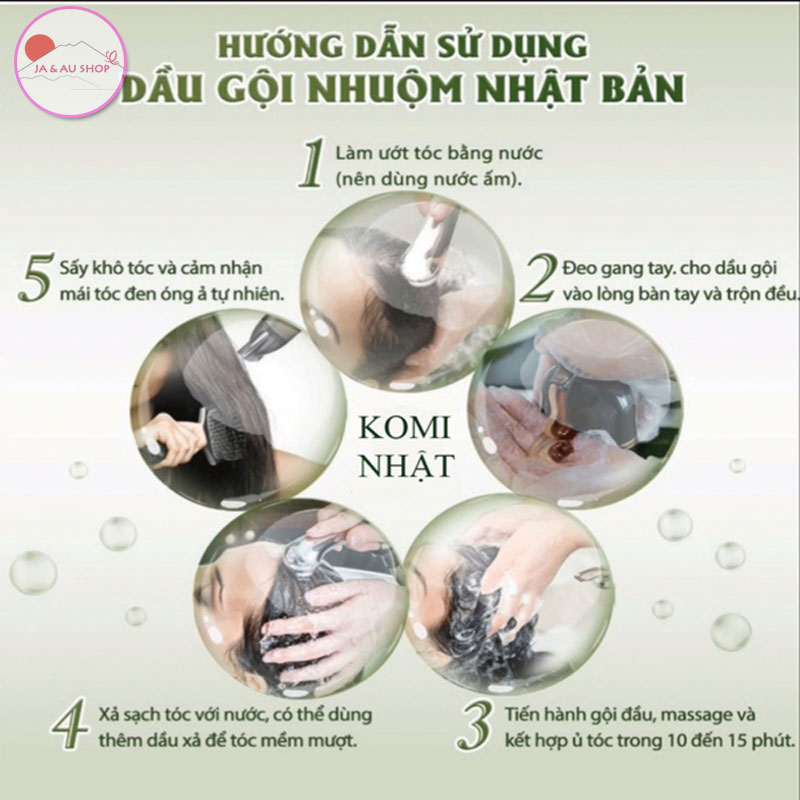 Dầu Gội Phủ Bạc Komi Số 1 Nhật Bản 500ml 5