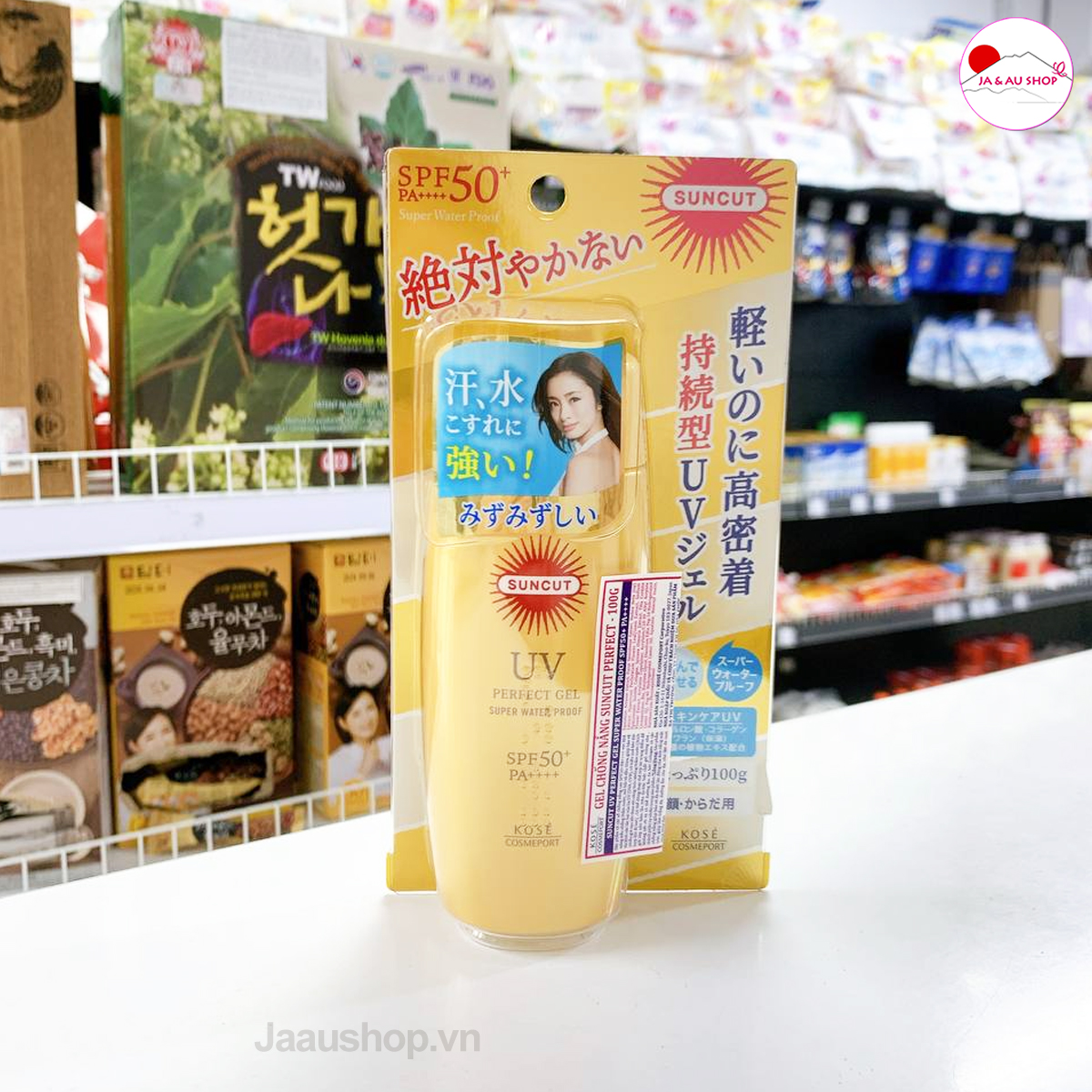 Gel chống nắng Kose Suncut UV Perfect Gel Super Water Proof SPF50+ PA++++ 100g 9