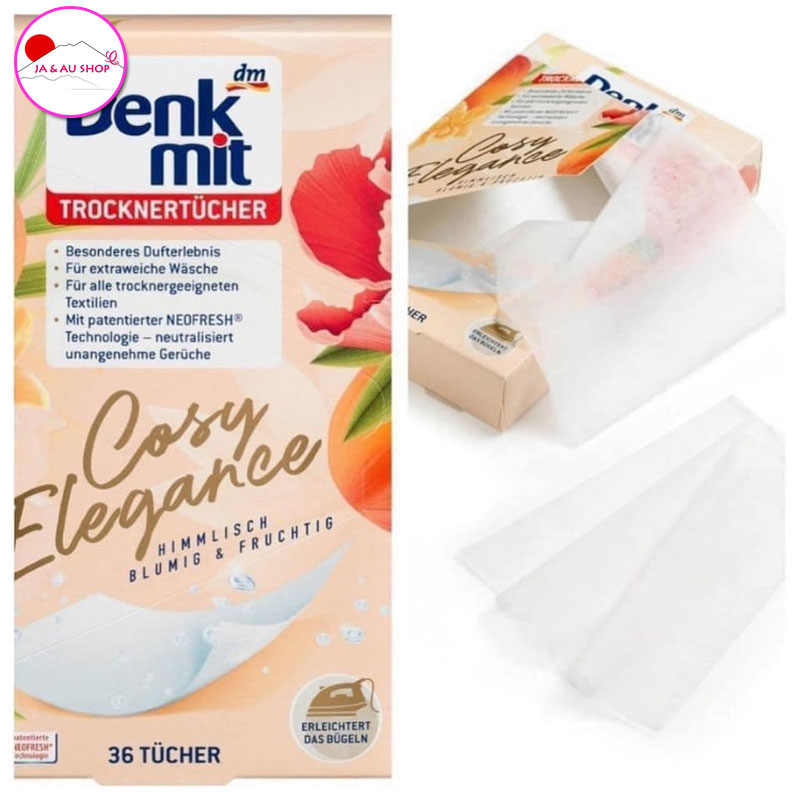 Giấy thơm quần áo Denkmit Nội địa Đức - Hộp 36 tờ 5