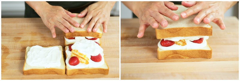 Hướng dẫn cách làm Sandwich trái cây Fruit Sando Nhật Bản 19